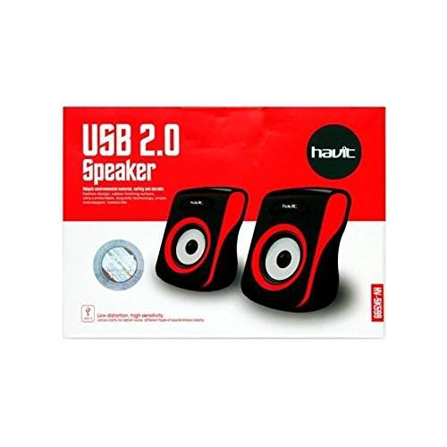 red pc speakers