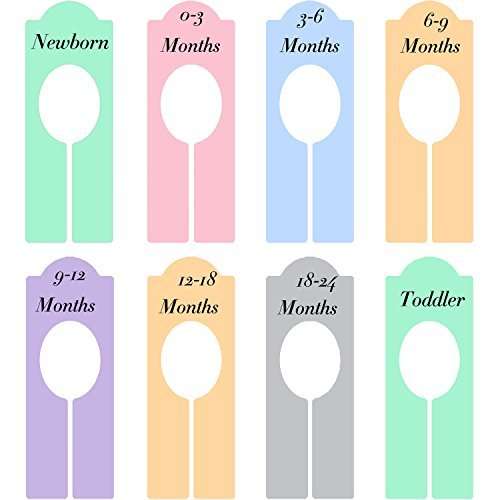 Buy Shappy 8 Pieces Colorful Closet Dividers Baby Boy Girl Clothing Rack Size Dividers With Sizes Newborn To 18 24 Months Features Price Reviews Online In India Justdial