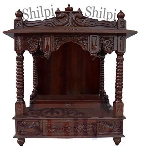 Buy Shilpi Wooden Hand Carved Classic Teak Wood Temple Amazing Design Handmade Mandir Features Price Reviews Online In India Justdial