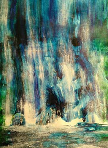 Buy Waterfall:Original canvas painting, Acryliccolor, textured Canvas  painting,handmade using acrylic techniques, Features, Price, Reviews Online  in India - Justdial