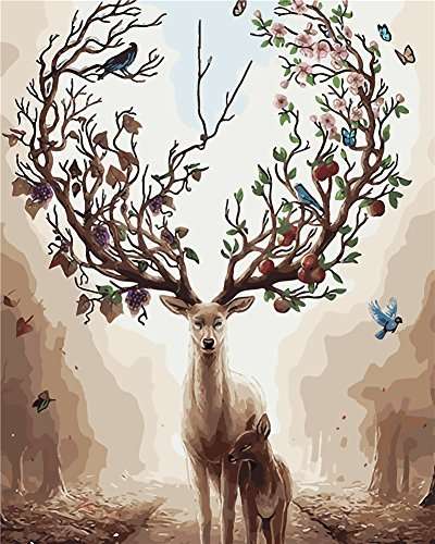 Buy KXCFCYS New Arrival DIY Oil Painting by Numbers Kit Theme PBN Kit for  Adults Girls Kids White Christmas Decor Decorations Gifts, Features, Price,  Reviews Online in India - Justdial