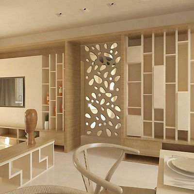 Buy Acrylic Oval Wall Stickers Diy Removable 3 Colors Art 3d Wall