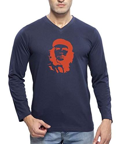 Buy Clifton Men S Printed Full Sleeve V Neck T Shirt Navy Che Guevara Flt Orange 9xl Features Price Reviews Online In India Justdial Che guevara мужская футболка оверсайз. justdial