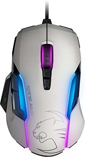 Buy Roccat Kone Aimo Gaming Mouse High Precision Optical Owl Eye Sensor 100 To 12 000 Dpi Rgb Aimo Led Illumination 23 Programmable Keys Designed In Germany Usb White Features Price Reviews Online