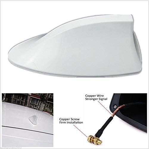 Buy Motoway Car Shark Fin Roof Antenna Radio FM/AM Car Accessories Decorate  White For Maruti Suzuki Brezza, Features, Price, Reviews Online in India -  Justdial