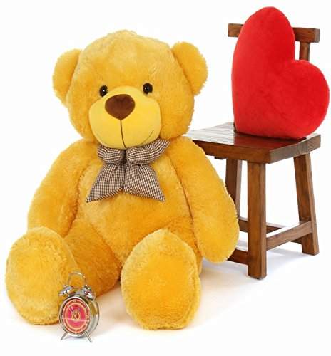 teddy bear in yellow colour