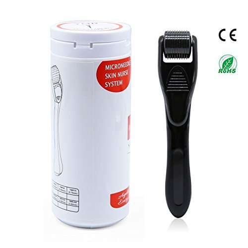 Buy Loncwo Derma Roller Non Slip 1 5mm 540 Titanium Microneedle Roller For Cellulite And Stretch Marks Deep Scar Sagging Skin Black Features Price Reviews Online In India Justdial