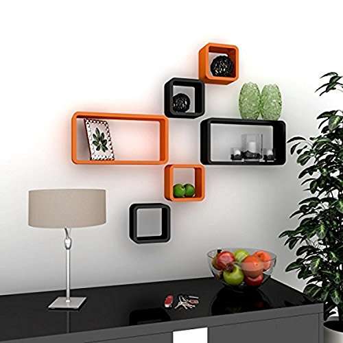 Buy Santosha Decor Mdf Wall Decoration Cube Rectangle Wall Rack