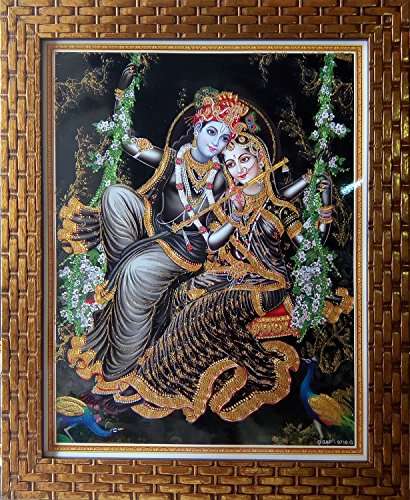 Buy Shree Handicraft Lord Krishna with Radha Religious 'RADHA KRISHNA'  Painting with Frame (27 cm x 33 cm x 1 cm, Acrylic sheet used), Features,  Price, Reviews Online in India - Justdial