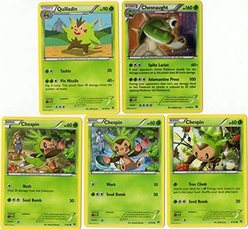 Buy Pokemon Evolution Set Chesnaught Quilladin Chespin Breakthrough 11 162 Holo Rare Card Lot Features Price Reviews Online In India Justdial