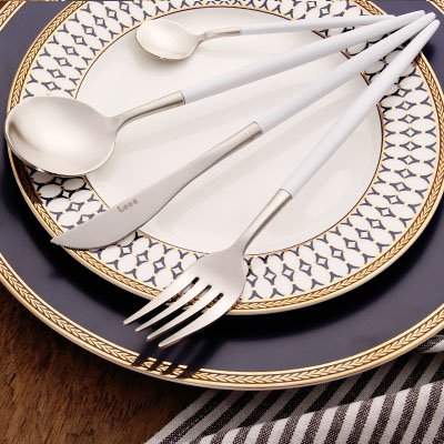 Buy Easybuy India 8 Colors 18 10 Stainless Steel Black Dinnerware Set Gold Cutlery Set Fork Knife Scoops Wedding Silverware Set Features Price Reviews Online In India Justdial