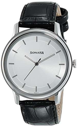 Buy Sonata Sleek Analog Silver Dial Men S Watch 7128sl01 Features Price Reviews Online In India Justdial