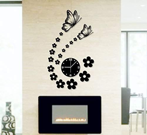Buy Naveed Arts Acrylic Wall Clock Design Wall Decor Sticker For