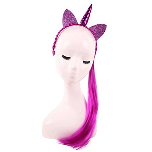 Buy Fancyku Hairband Headband Unicorn Wig Carnival Christmas Party