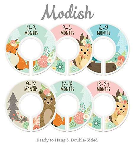 Buy Modish Labels Baby Nursery Closet Dividers Closet Organizers Nursery Decor Baby Girl Woodland Fox Bear Owl Hedgehog Features Price Reviews Online In India Justdial