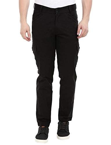 black 6 pocket pants