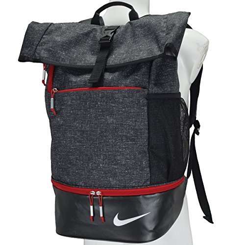 nike sport golf backpack ga0262 010 black silver gym red