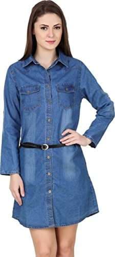 long sleeve denim tunic