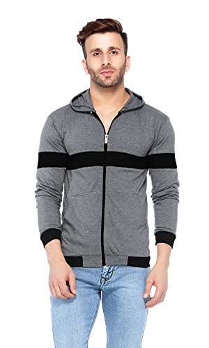 zipper hooded t shirt