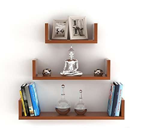 Buy Bluewud Caesar Wall Decor Book Shelf Wall Display Rack 3