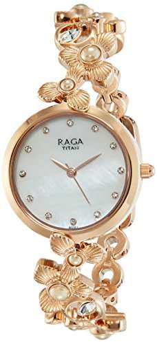 Buy Titan Raga Aurora Analog Mother Of Pearl Dial Women S Watch Nk95048wm01 Features Price Reviews Online In India Justdial