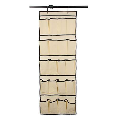 Buy 20 Pocket Over The Door Organizer Wall Hanging Organizer Storage With 2 Hooks For Shoes Accessory Closet Pantry Cabinet Door Features Price Reviews Online In India Justdial
