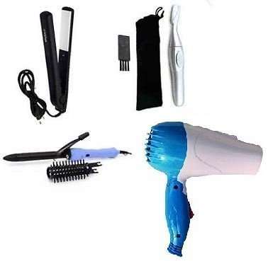 hair dryer flat iron combo