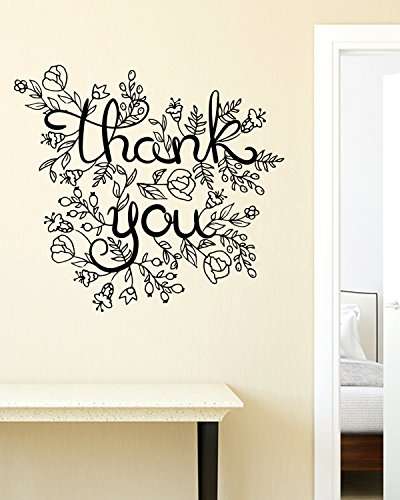 Buy Thank You Bouquet Wall Sticker Wall Sticker For Bedroom Wall