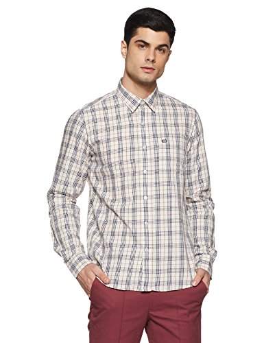 arrow sports men's checkered slim fit casual shirt