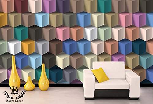 Buy Kayra Decor Abstract 3d Wallpaper Print Decal Deco Indoor Wall Mural 100 X 164 Features Price Reviews Online In India Justdial Refreshingly modern wallpaper | murals wallpaper. print decal deco indoor wall mural