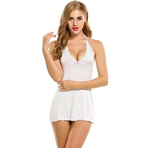 white underwear slip dress