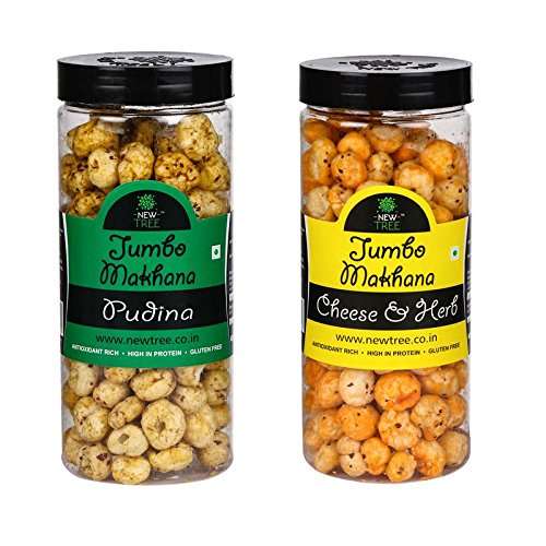 Buy New Tree Jumbo Makhana Pudina Jumbo Makhana Cheese Amp Herb Combo Of 2 Total Weight 150gm Features Price Reviews Online In India Justdial I came to know about phool makhani(puffed lotus seeds/fox nut in english) recently through my blogger friends. justdial