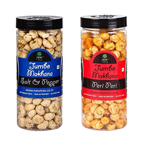 Buy New Tree Jumbo Makhana Salt Amp Pepper Jumbo Makhana Peri Peri Combo Of 2 Total Weight 150gm Features Price Reviews Online In India Justdial Fox nuts, popularly known as makhana, are a healthy snack option. justdial