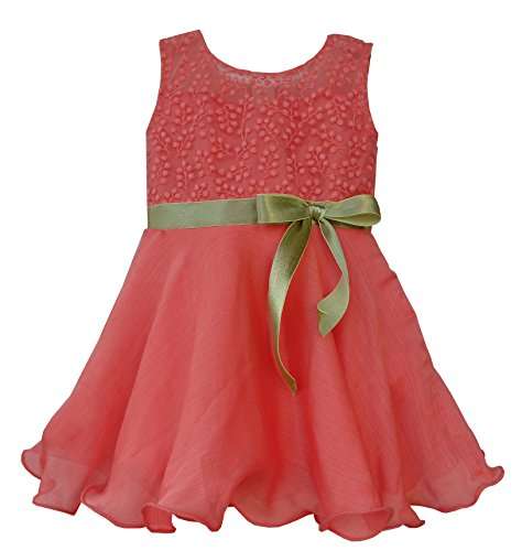 peach color dress for baby girl