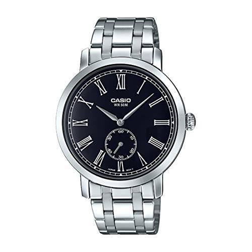 casio enticer analog black dial men's watch