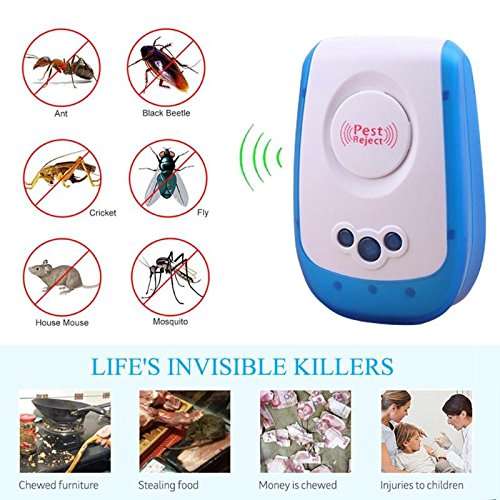 Buy New Ultrasonic Pest Reject Repeller Control Electronic Pest Reject Repellent Mouse Rodent Cockroach Mosquito Gopher Insect Killer Features Price Reviews Online In India Justdial