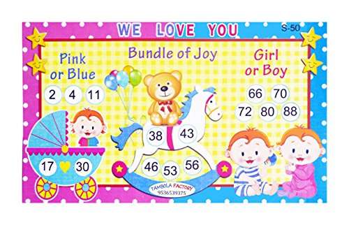 Buy Tambola Factory Baby Shower Girl Or Boy Housie Ticket Game