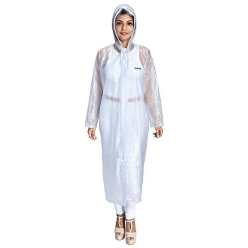 white transparent raincoat