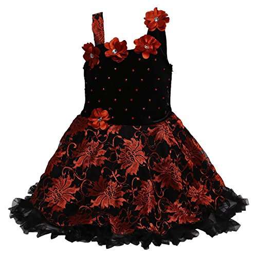 red color frock for baby
