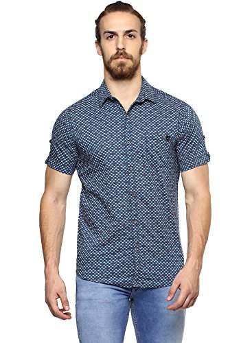 mufti mens slim fit casual shirts