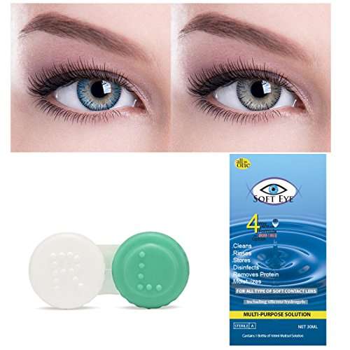 Buy Soft Eye Blue Grey Monthly Color Contact Lens Zero Power Blue Grey Features Price Reviews Online In India Justdial