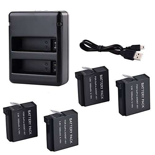 Buy Slb Works 1 Set Charger For Gopro Hero 4 424 Black R2a7 Features Price Reviews Online In India Justdial