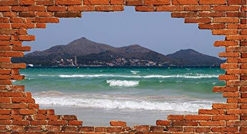 Buy Avikalp Exclusive 3dazp3835 Playa De Muro Beach Nature Red Brick Hd 3d Wallpaper Latest Best New Wallpapers 7 X 6 Ft Features Price Reviews Online In India Justdial