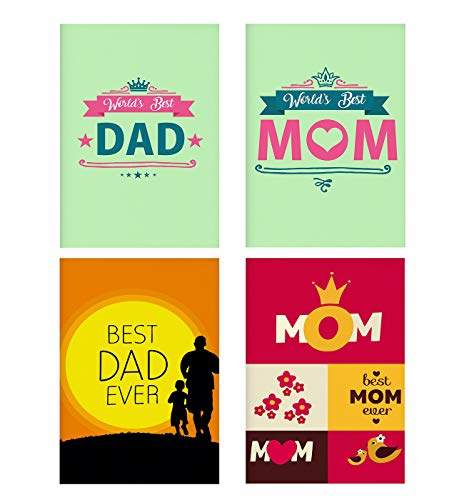 Buy Motivatebox India Worlds Best Dad For Your Mom Worlds Best Mom Designed 4 Rolled Printed Posters 12in 18in Features Price Reviews Online In India Justdial