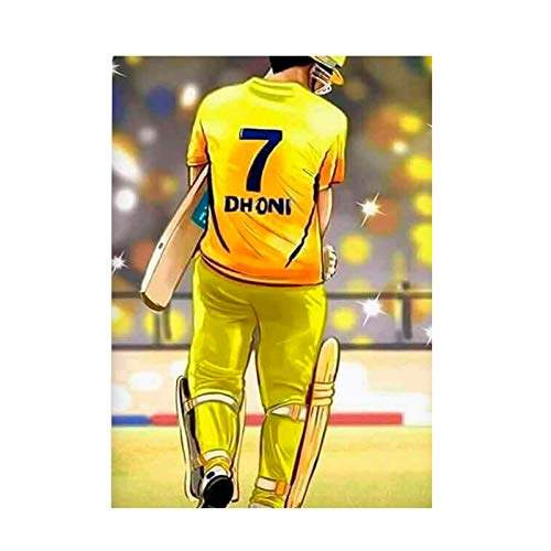 ms dhoni in csk jersey