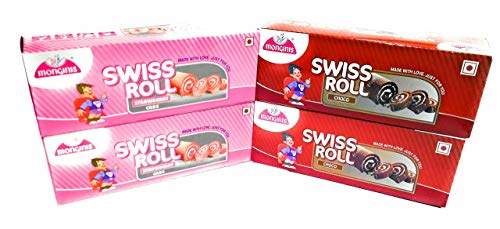 Buy Monginis Chocolate And Strawberry Swiss Roll Pack Of 2 Each 100gm Per Box Features Price Reviews Online In India Justdial