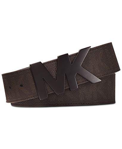 michael kors mens leather belt