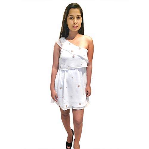 Buy Soul Collective Casual Party Wear Women One Shoulder White One Piece Dress Features Price Reviews Online In India Justdial