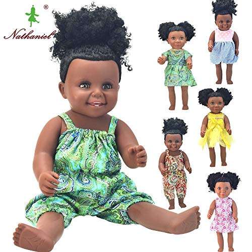 Buy Big Black 17 Baby Dolls Kawii Cute Reborn Boneca Rapunzel Silicone Dress Toy Girls Lalka Gift Children Brinquedo Features Price Reviews Online In India Justdial
