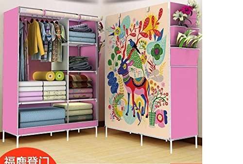 Buy Max Home Fancy And Portable Foldable Closet Wardrobe Cabinet Storage Organizer With Shelves Folding Wardrobe 105x45x165cm Features Price Reviews Online In India Justdial